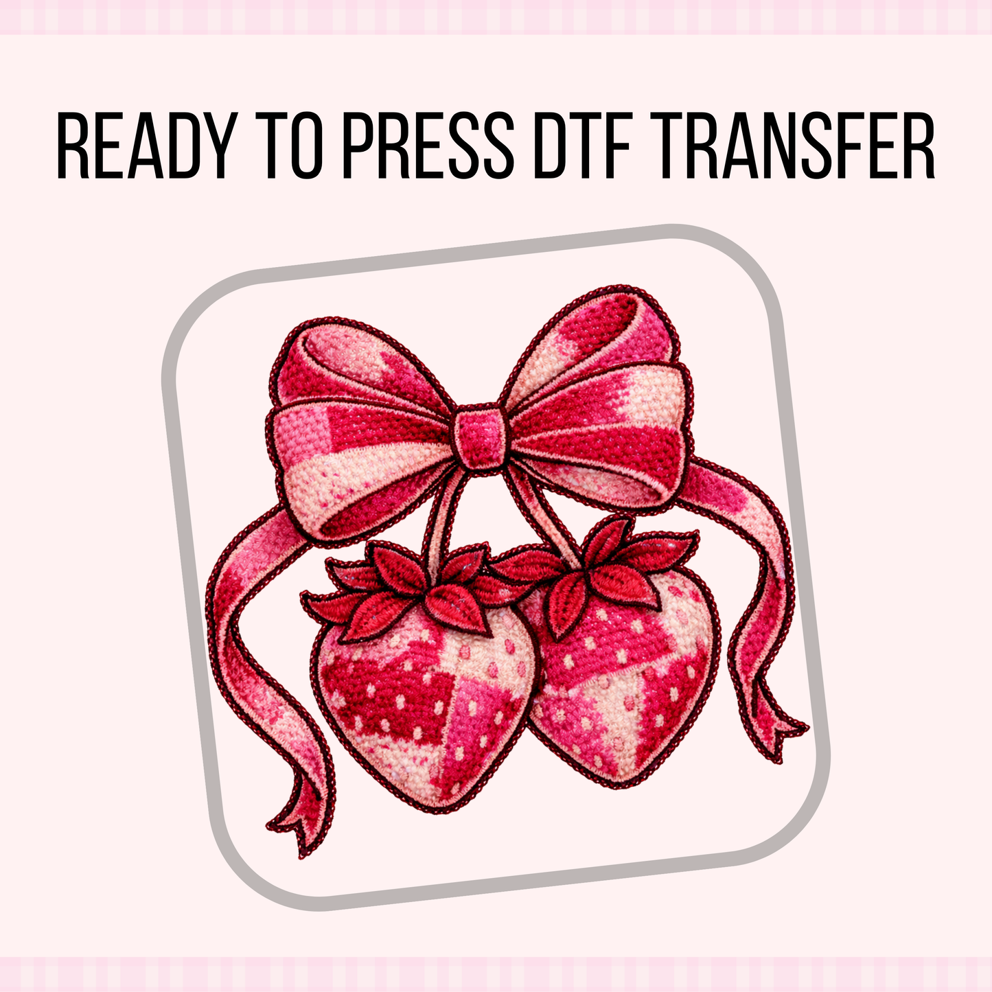 FAUX YARN STRAWBERRIES