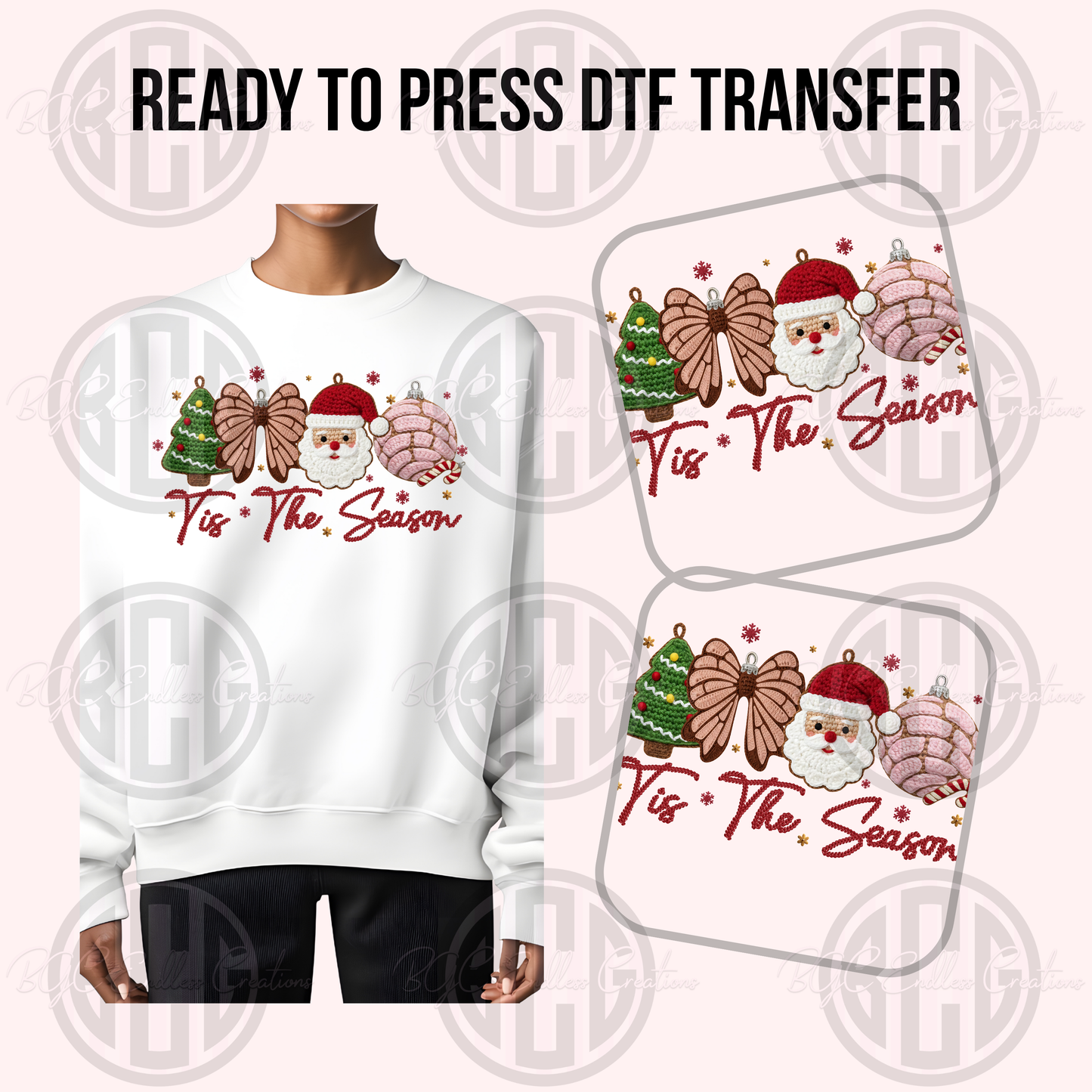 FAUX YARN SANTA SEASON DTF TRANSFER