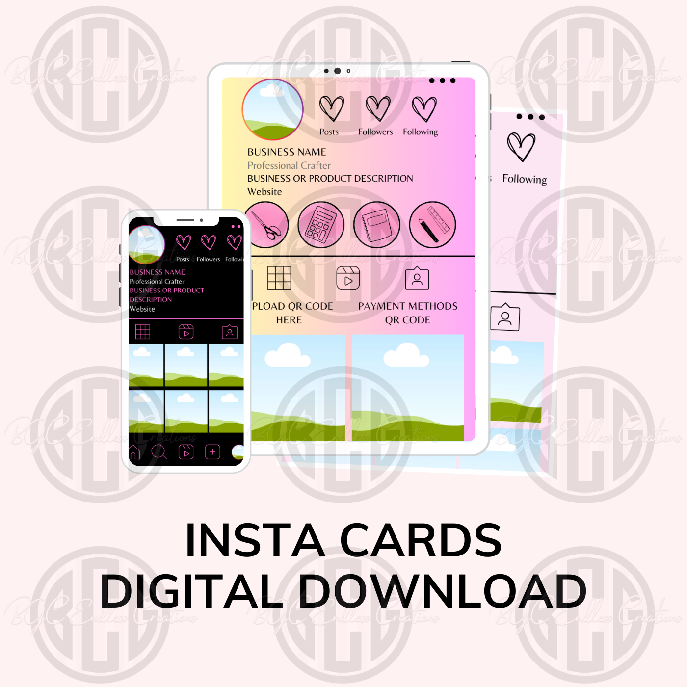 INSTA CARDS DIGITAL DOWNLOAD