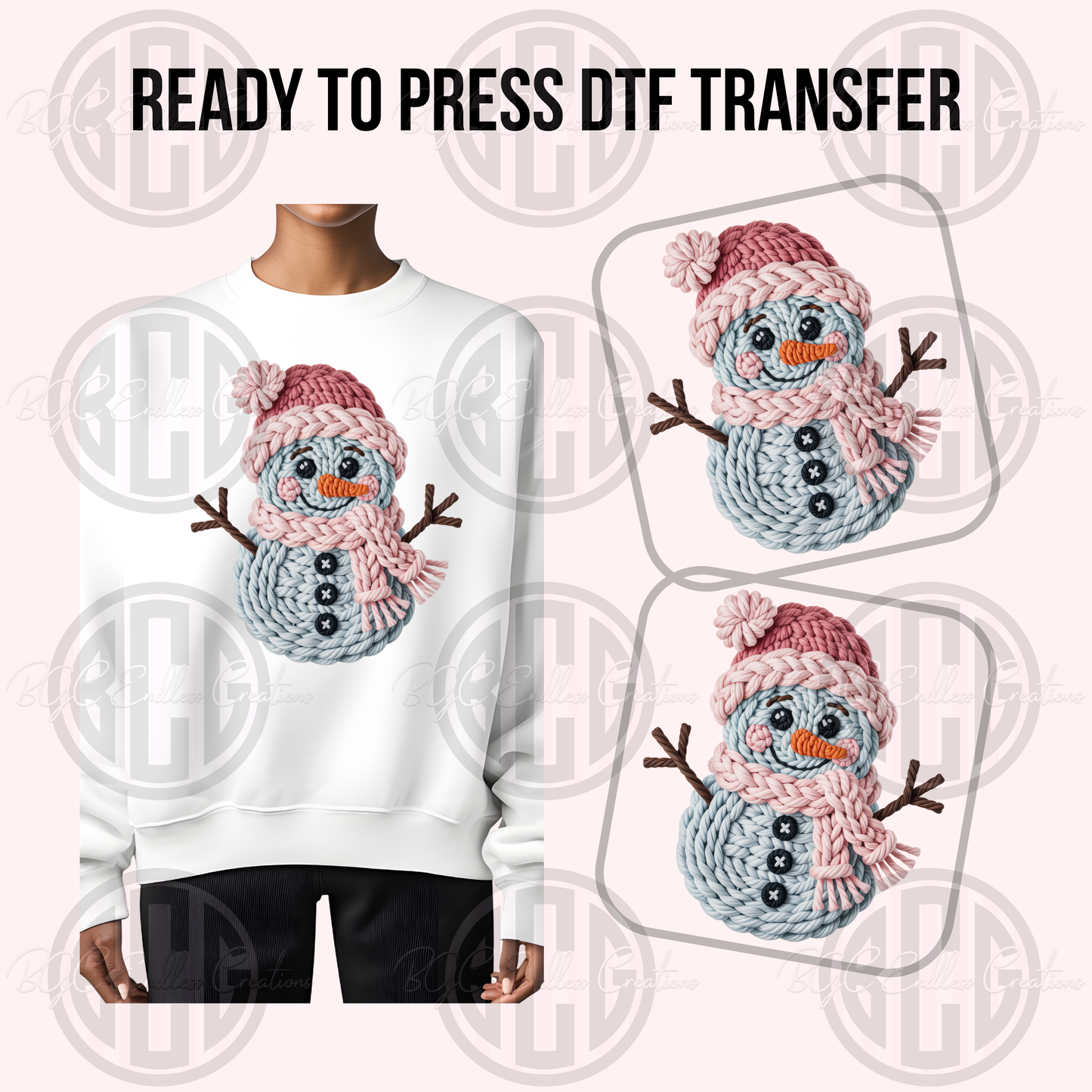 SNOWMAN DTF TRANSFER