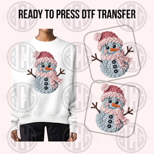 SNOWMAN DTF TRANSFER