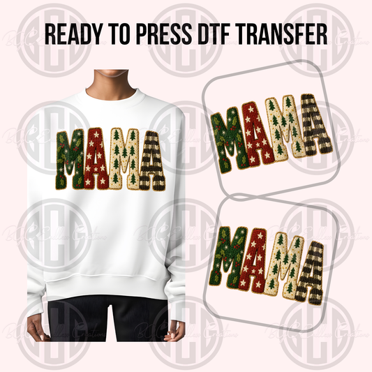 XMAS MAMA DTF TRANSFER