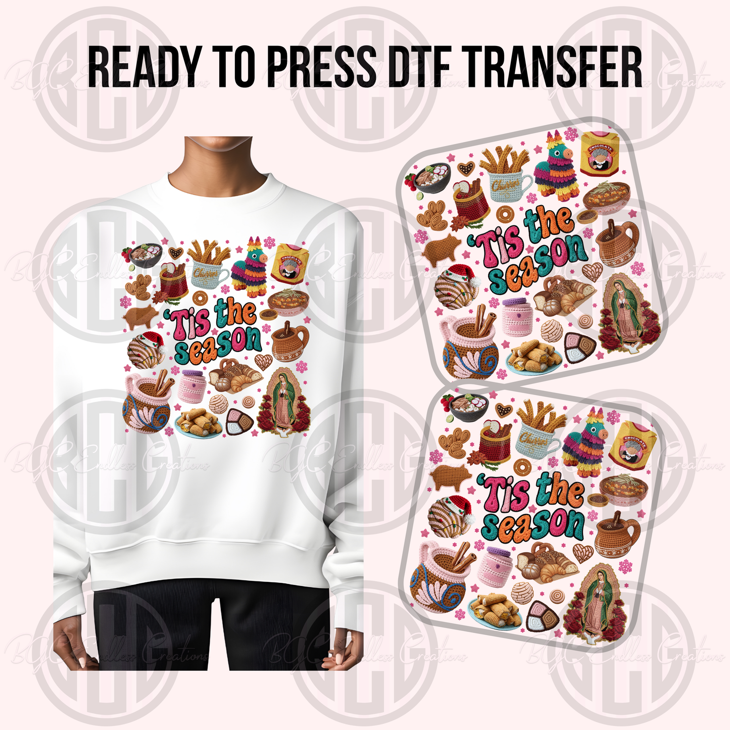 FAUX YARN NAVIDAD DTF TRANSFER