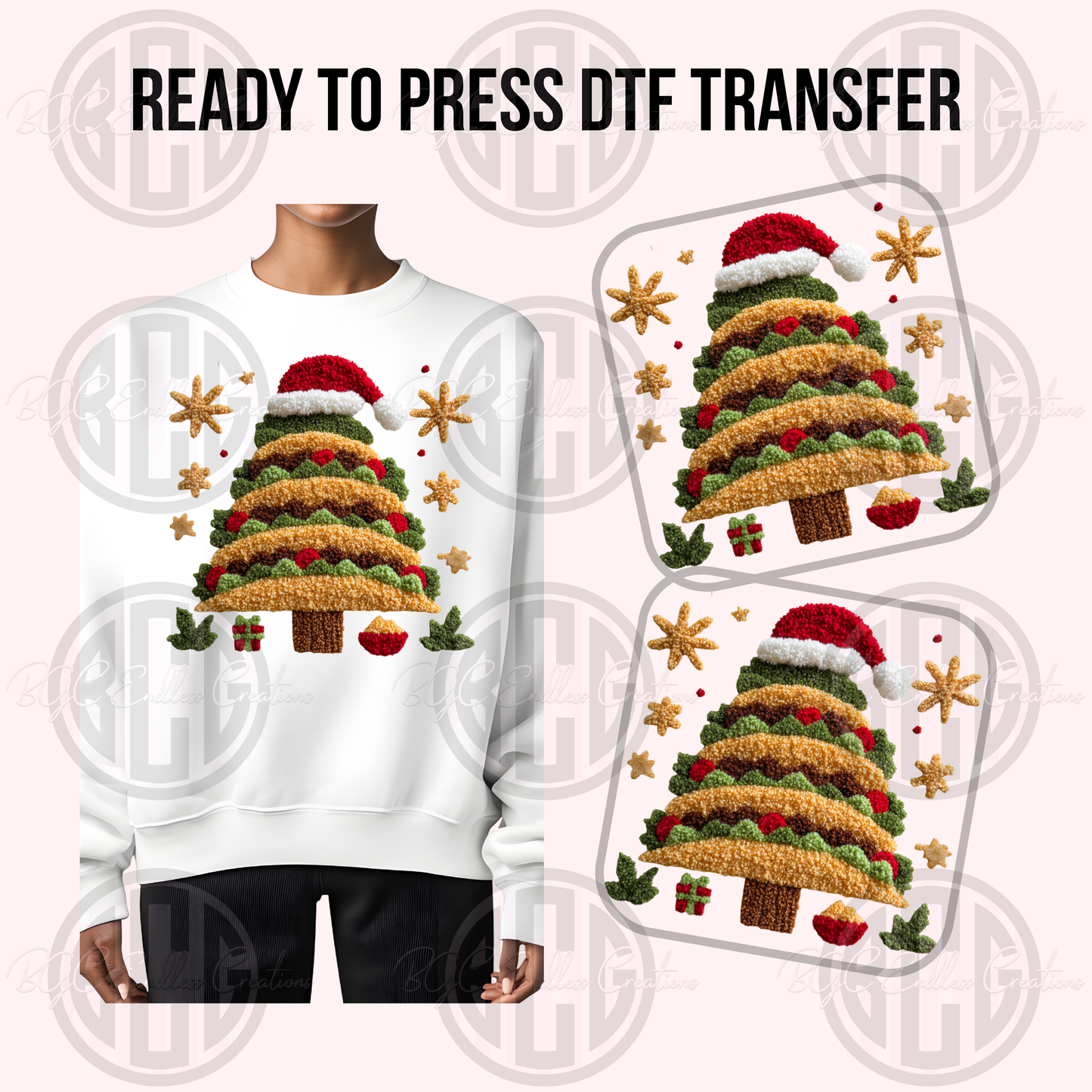 TACO XMAS TREE DTF TRANSFER