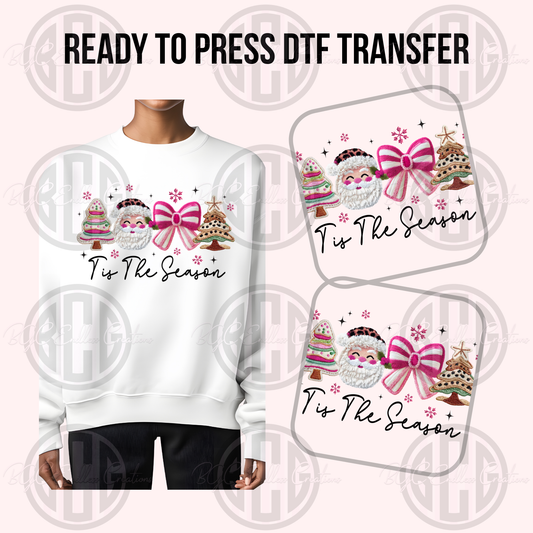 PINK SEASON DTF TRANSFER