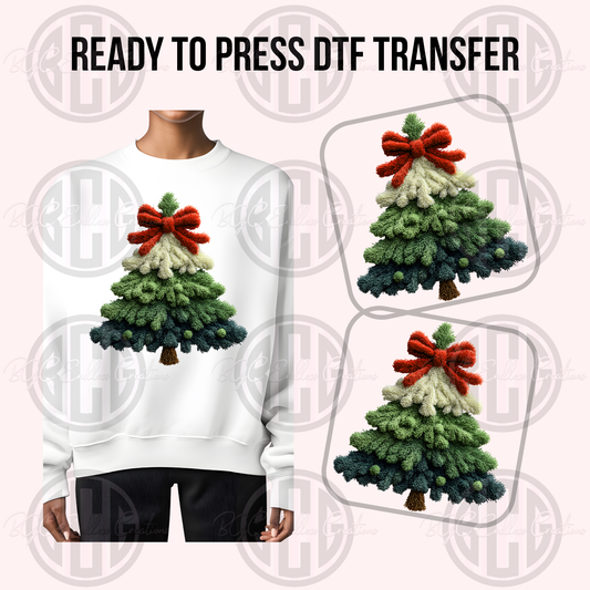 CHRISTMAS TREE DTF TRANSFER
